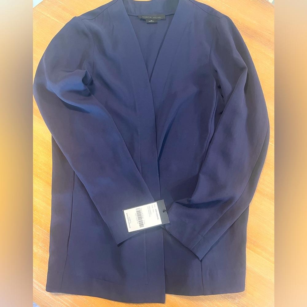 Worth New York blue evening jacket